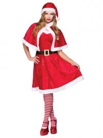 Little Miss Santa Mekko ja Viitta Plus Size