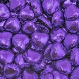 Suklaasydämet Violetissa Foliossa 1kg