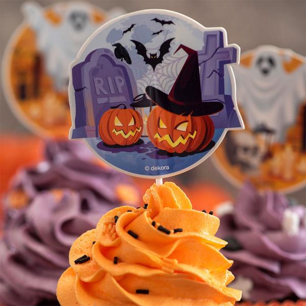 Halloween Cupcakes ja Toppers Setti