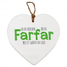 Keraaminen Sydän Farfar