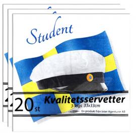 Lautasliinat Ylioppilaslakki & Ruotsin Lippu