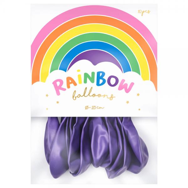 Rainbow Pienet Lateksi-ilmapallot Metallic Violetti