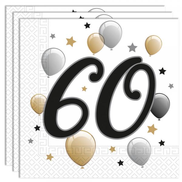 Milestone Happy Birthday 60 v Lautasliinat