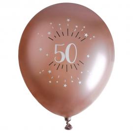 Ilmapallot 50 v Birthday Party Ruusukulta
