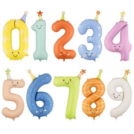 Numeroilmapallo 1 Juhlahatulla 86 cm