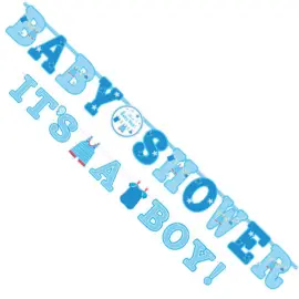 Baby Shower Its a Baby Boy Jumbo Kirjainnauhat