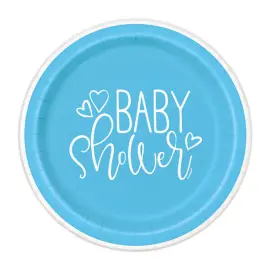 Baby Shower Pienet Vaaleansiniset Pahvilautaset