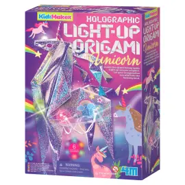 Holografinen Yksisarvinen Light Up Origami Palapeli
