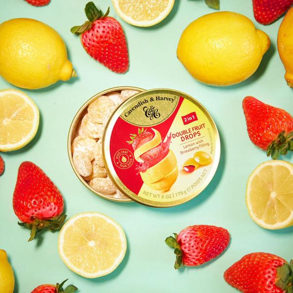 Lemon & Strawberry Drops 175 g