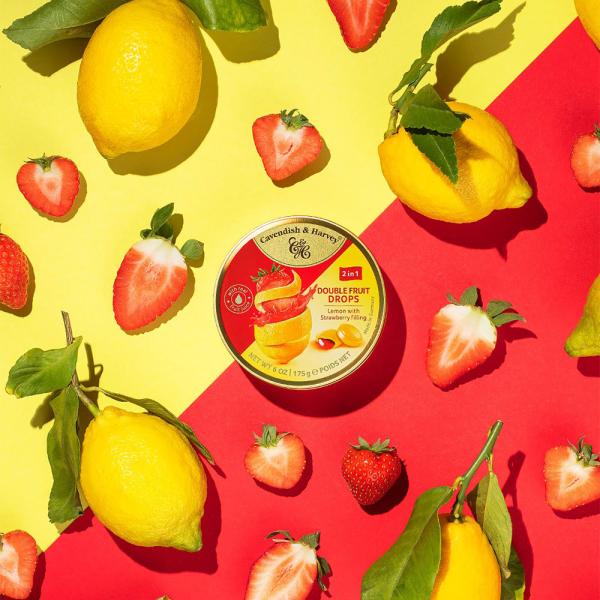 Lemon & Strawberry Drops 175 g