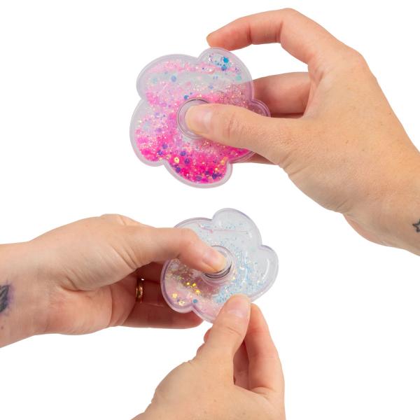 Fidget Spinner Kimallenesteellä 6,5 cm
