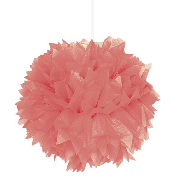 Neon Pompom-koristeet Lohenpunainen