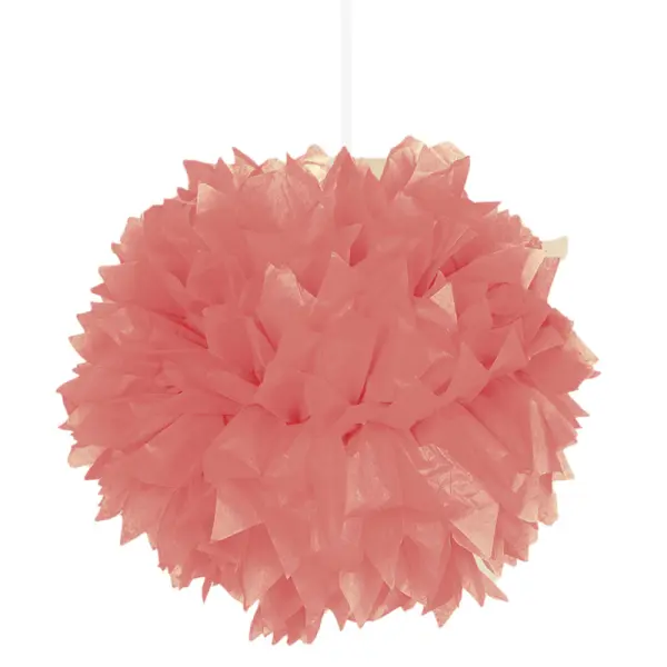 Neon Pompom-koristeet Lohenpunainen