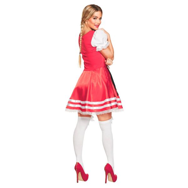Dirndl Mekko Naamiaisasu Punainen Large