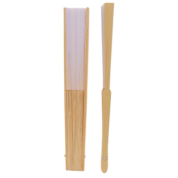 Valkoinen Viuhka Bambu