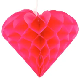 Honeycomb Vaaleanpunainen Sydän 2 kpl