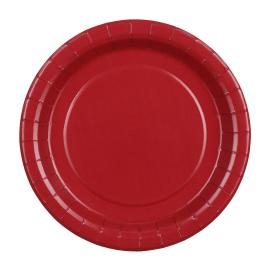 Paperilautaset Tummanpunainen