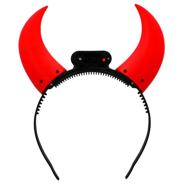 Hiuspanta Paholaisen Sarvet LED