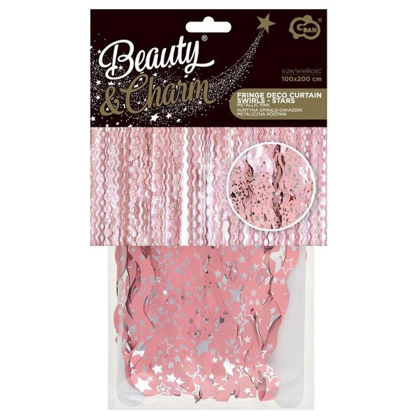 Pinkki Oviverho Swirls Tähdillä