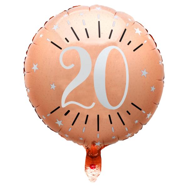 20 v Folioilmapallo Birthday Party Ruusukulta
