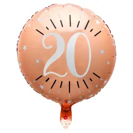 20 v Folioilmapallo Birthday Party Ruusukulta