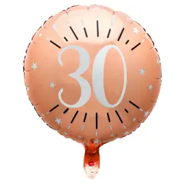 30 v Folioilmapallo Birthday Party Ruusukulta
