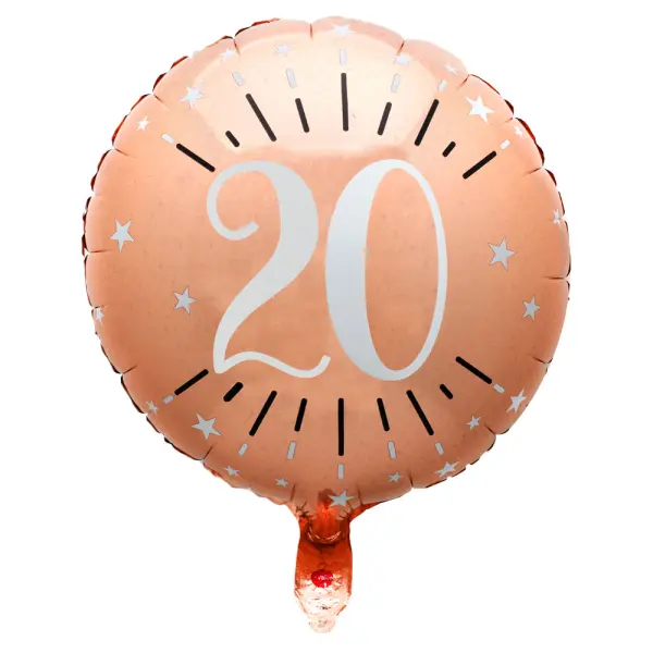 20 v Folioilmapallo Birthday Party Ruusukulta