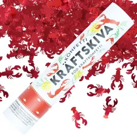 Konfettitykki Rapujuhlat 25 cm