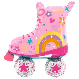 Folioilmapallo Vaaleanpunainen Rullaluistimet