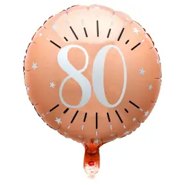 80 v Folioilmapallo Birthday Party Ruusukulta
