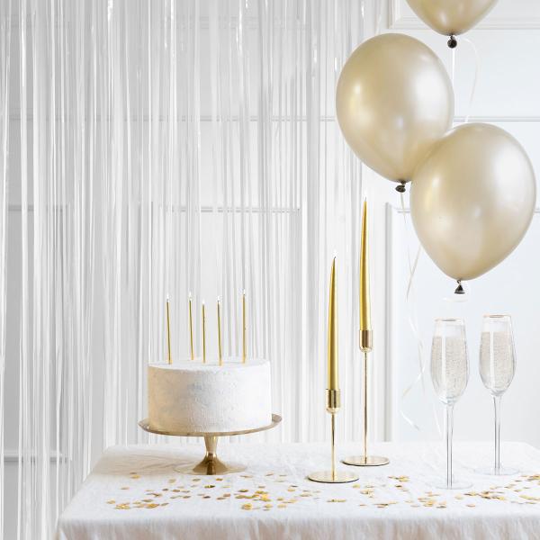 Juhlaverho Valkoinen 100 x 200 cm