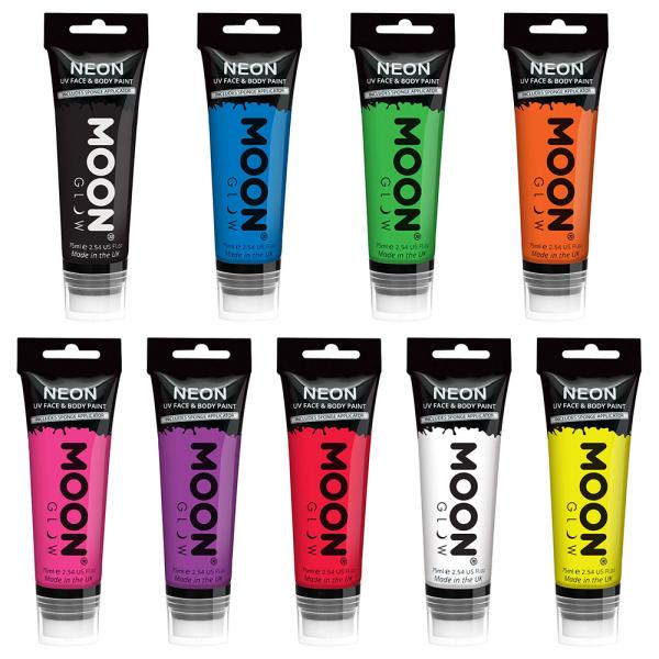 Moon Glow Neon UV Vartalo- & Kasvomaali 75 ml