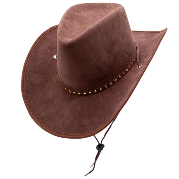 Cowboyhattu Tähdillä Ruskea