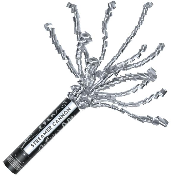 Konfettitykki Serpentiinit Metallic Hopea 25 cm