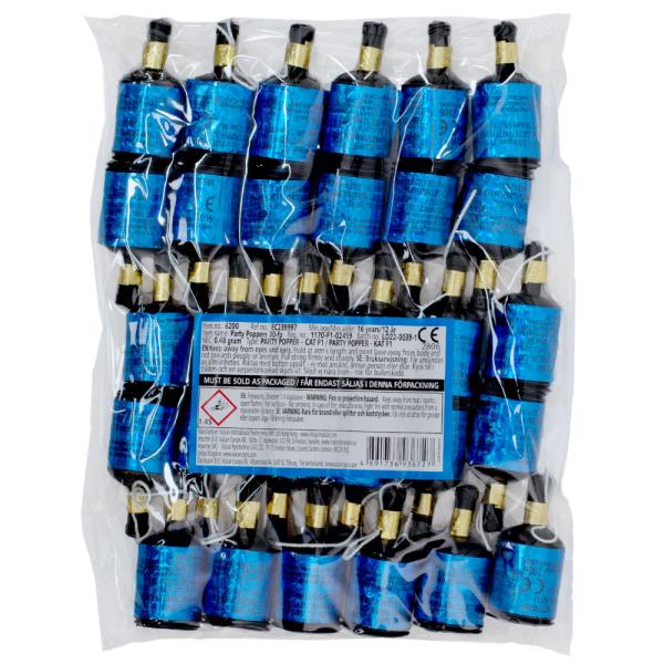 Party Poppers Sininen 30 kpl