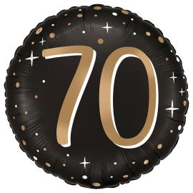 Pyöreä Folioilmapallo Tähdet 70 vuotta