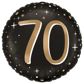 Pyöreä Folioilmapallo Tähdet 70 vuotta