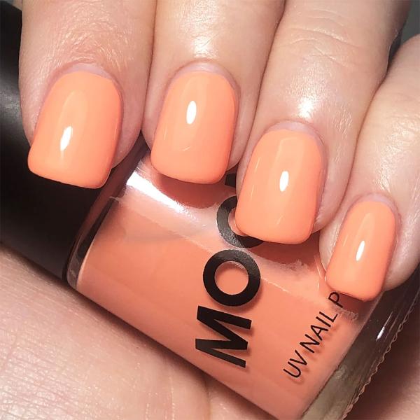 Moon Glow Neon UV Kynsilakka Pastelli Oranssi
