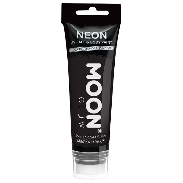 Moon Glow Neon UV Vartalo- & Kasvomaali Musta 75 ml