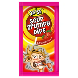 Mansikka-tikkari Happamalla Karkkipulverilla 15g