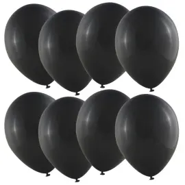 Mustat Mini-ilmapallot Metallic