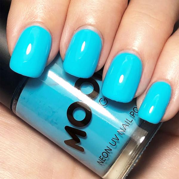 Moon Glow Neon UV Kynsilakka Pastelli Sininen