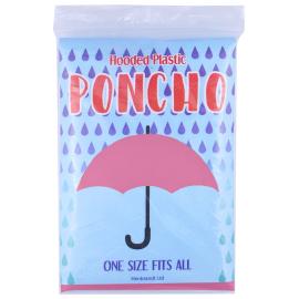 Sadeponcho Vaaleanpunainen