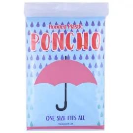 Sadeponcho Vaaleanpunainen