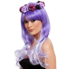 Day of the Dead Peruukki Violetti