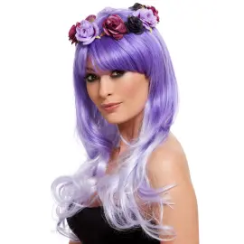 Day of the Dead Peruukki Violetti