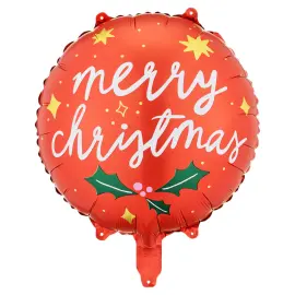 Pyöreä Foliopallo Merry Christmas