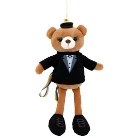 Ylioppilasnalle Karhu Puvussa