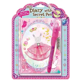 Ballerina-p&auml;iv&auml;kirja Lukolla ja N&auml;kym&auml;t&ouml;n Kyn&auml;