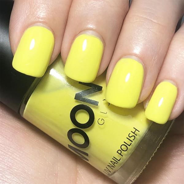 Moon Glow Neon UV Kynsilakka Pastelli Keltainen